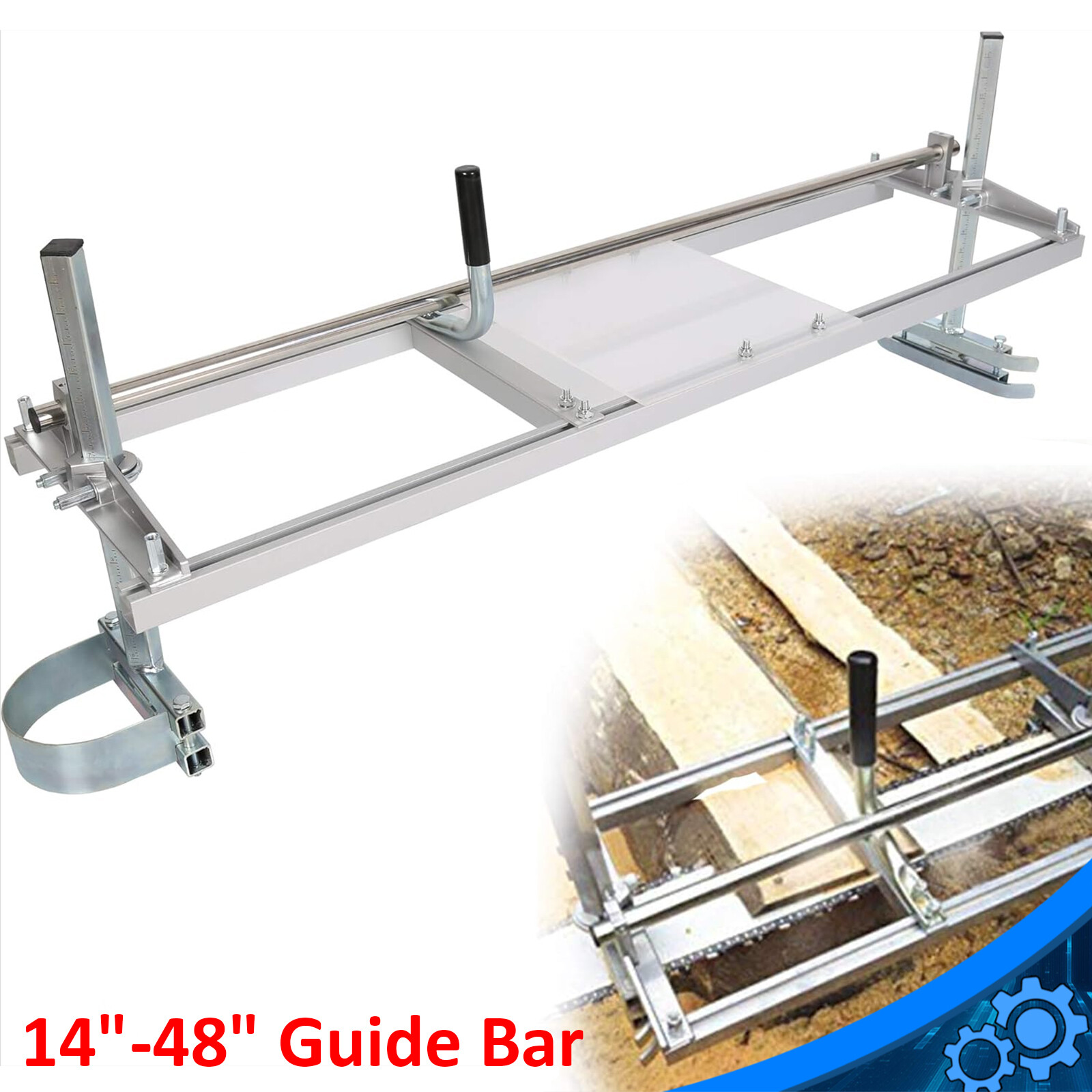 Chainsaw Mill 14-48 Portable Chain Saw Mill Aluminum Steel Planking Lumber 15090₽