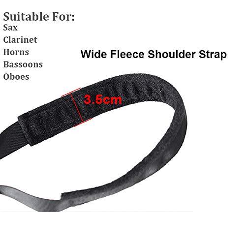 Saxophone Neck Strap Soft Padded Sax Strap for Alto Tenor Saxophone Baritone