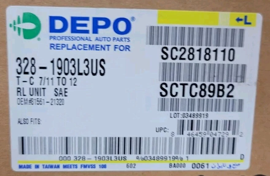 Luz trasera para Scion TC 2012 2013 lado del conductor | 8156121320 | SC2818110 Foto 4 de 4