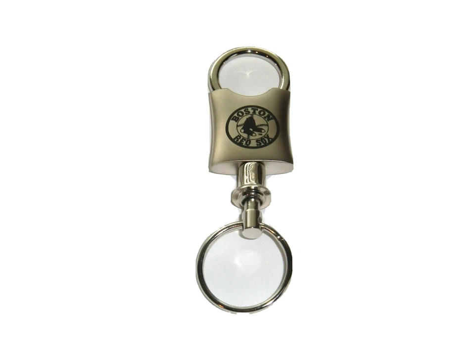 Boston Red Sox Valet Key Chain with Etched Team Logo MLB Baseball - Image 3 of 4