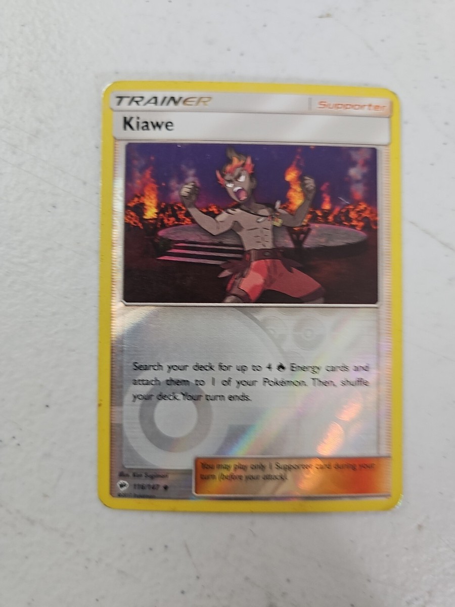 Kiawe 116/147 Reverse Holo | Sun & Moon: Burning Shadows | Pokemon Card