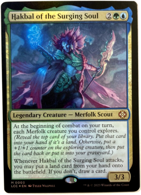 MTG Hakbal of the Surging Soul *FOIL* Commander: Lost Caverns of