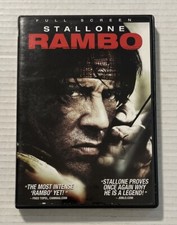 RAMBO - Sylvester Stallone (Modern Movie) FULL SCREEN DVD- Excellent Condition