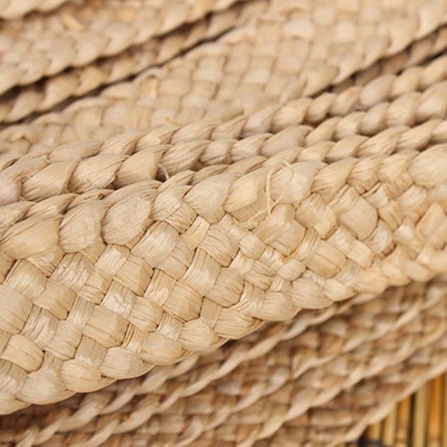 2M 5M Straw Weaving Braid Material 7 Strand Hat Bags DIY Handmade Craft 3.5-4CM - Picture 2 of 11