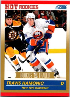 TRAVIS HAMONIC 2010-11 Score Rookies and Traded Gold #618 ($0.75 MAX SHIP)