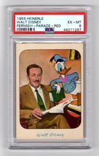 PSA 6 WALT DISNEY 1959 Heinerle Trade Card THE HIGHEST ONE EVER GRADED 1/1