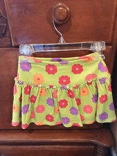 NWT Cool And Comfy Gymboree Lime Green And Floral Skort. Girls Size 5