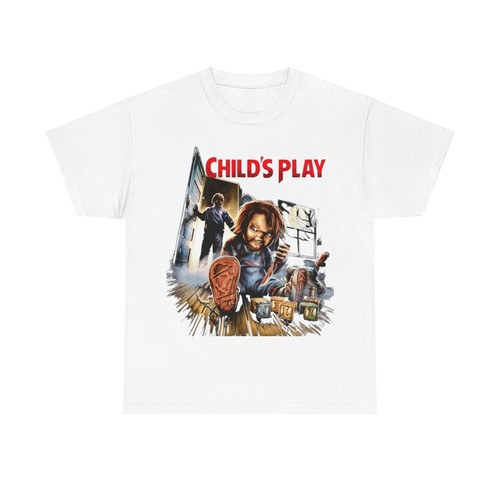 Child’s Play Movie Chucky Horror T Shirt Unisex Heavy Cotton Tee - Picture 15 of 157