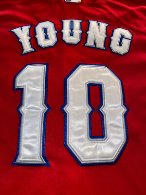 Majestic Texas Rangers Baseball Jersey Michael Young 10 Size 56 | eBay