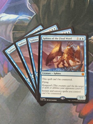 Sphinx of the Final Word x 4 | 7% Off 2+ | Foundations | NM | MTG