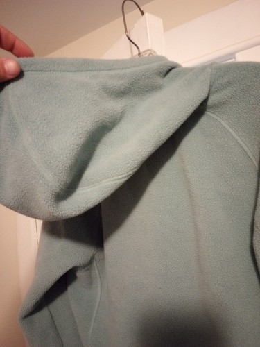 The North Face Womens M 1/4 Zip Fleece Hoodie Jacket Teal Turquoise - Picture 9 of 11