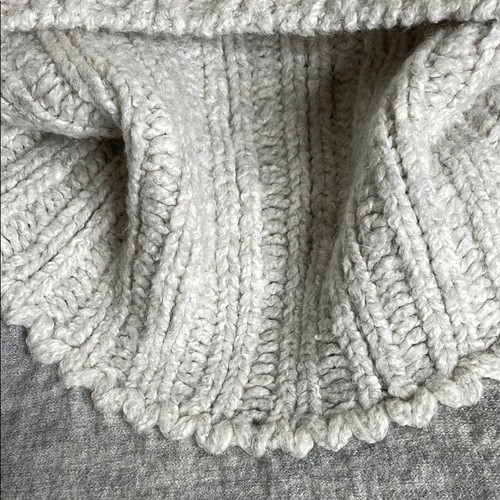 Anthropologie Sleeping on Snow Meribel Gray Cowl Neck Wool Blend Sweater Size M - Picture 11 of 15