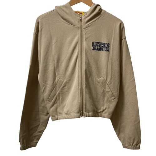 HYSTERIC GLAMOUR 26SS Takes Me Higher Embroidered Hoodie Beige Free Size