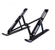 Metall Notebook Laptop Ständer Tablet Halter  Schwarz Verstallbar