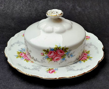 BONE CHINA ROYAL ALBERT TRANQUILLITY ROUND BUTTER DISH