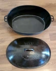Wagner Ware Sidney #9 Drip Drop Oval Roaster 1289 A w/Lid Excellent Condition