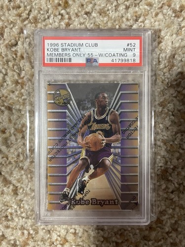 1996-97 Topps Stadium Club Members Only 55 - Kobe Bryant #52 (RC) PSA 9