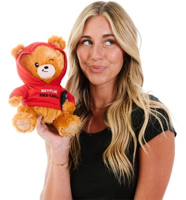 Punchkins   ''Netflix & Chill'' Teddy Bear Plushie   Cuddly Movie Fans Gift  