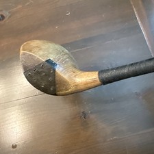 Wow RH Vintage Albert Hedges Hickory Wood Shaft Golf Club Driver BRASSIE Spoon