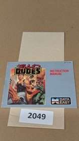 Bad Dudes - Nintendo NES- Manual Only **NO GAME