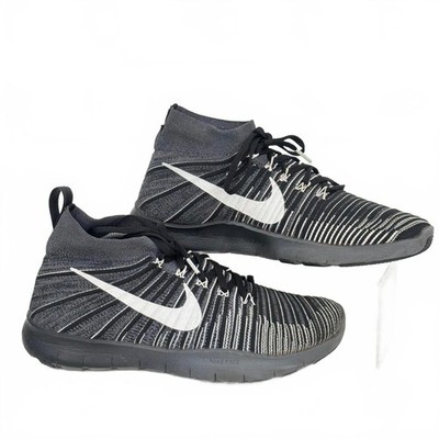Nike Free Train Force FlyKnit dunkelgrau High Top leichte Turnschuhe UK 10,5