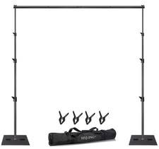 Heavy Duty Backdrop Stand Pipe and Drape Photography Backdrop Stand Kit Adjus...