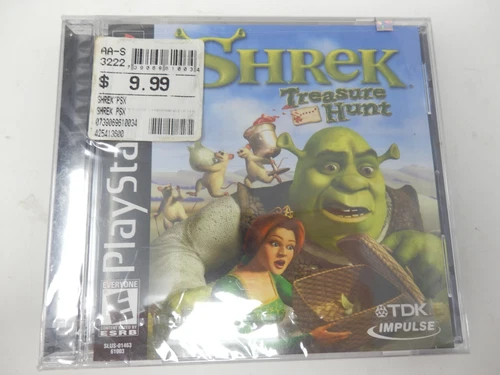 NEW SEALED Shrek: Treasure Hunt Sony PlayStation 1 VERY RARE TDK Impulse