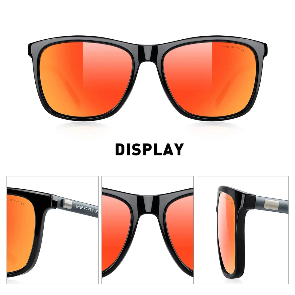 Gafas de sol MERRY'S unisex polarizadas de aluminio gafas de sol vintage para hombre/mujer Foto 3 de 4