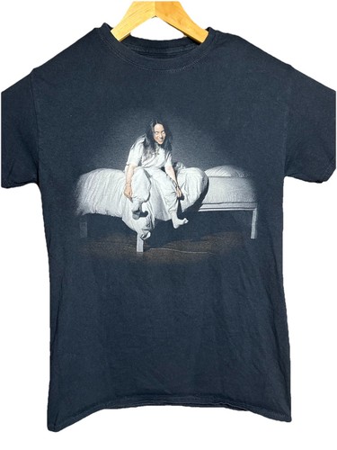 Billie Eilish Shirt Small Black 2019 World Tour Concert Graphic Tee Music - Picture 1 of 9