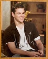 Matt Damon Signed Autographed Photo 8x10 JSA COA PLEASE READ CAREFULLY