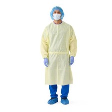 Medline Disposable AAMI Level 3 Yellow SMS Isolation Gown