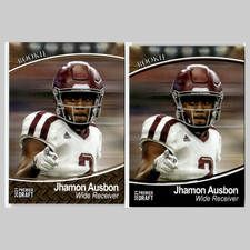 Jhamon Ausbon Rookie Lot 2 Football Cards 2021 SAGE Premier Draft Gold Set NFL