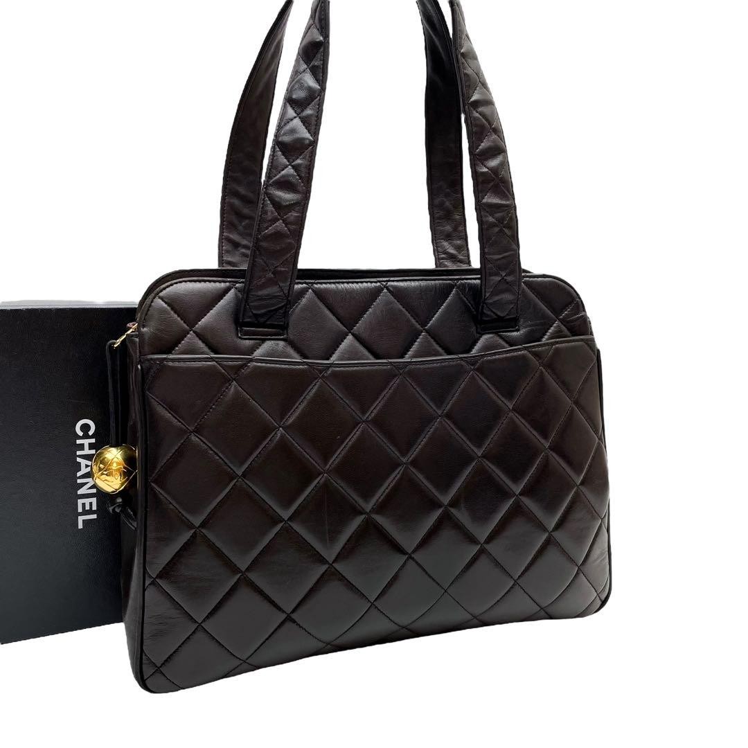 Chanel Matelasse Lambskin Hand Tote with Coco Mark Charm