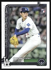 2025 Topps Update Series Base Roki Sasaki RC Los Angeles Dodgers #US199