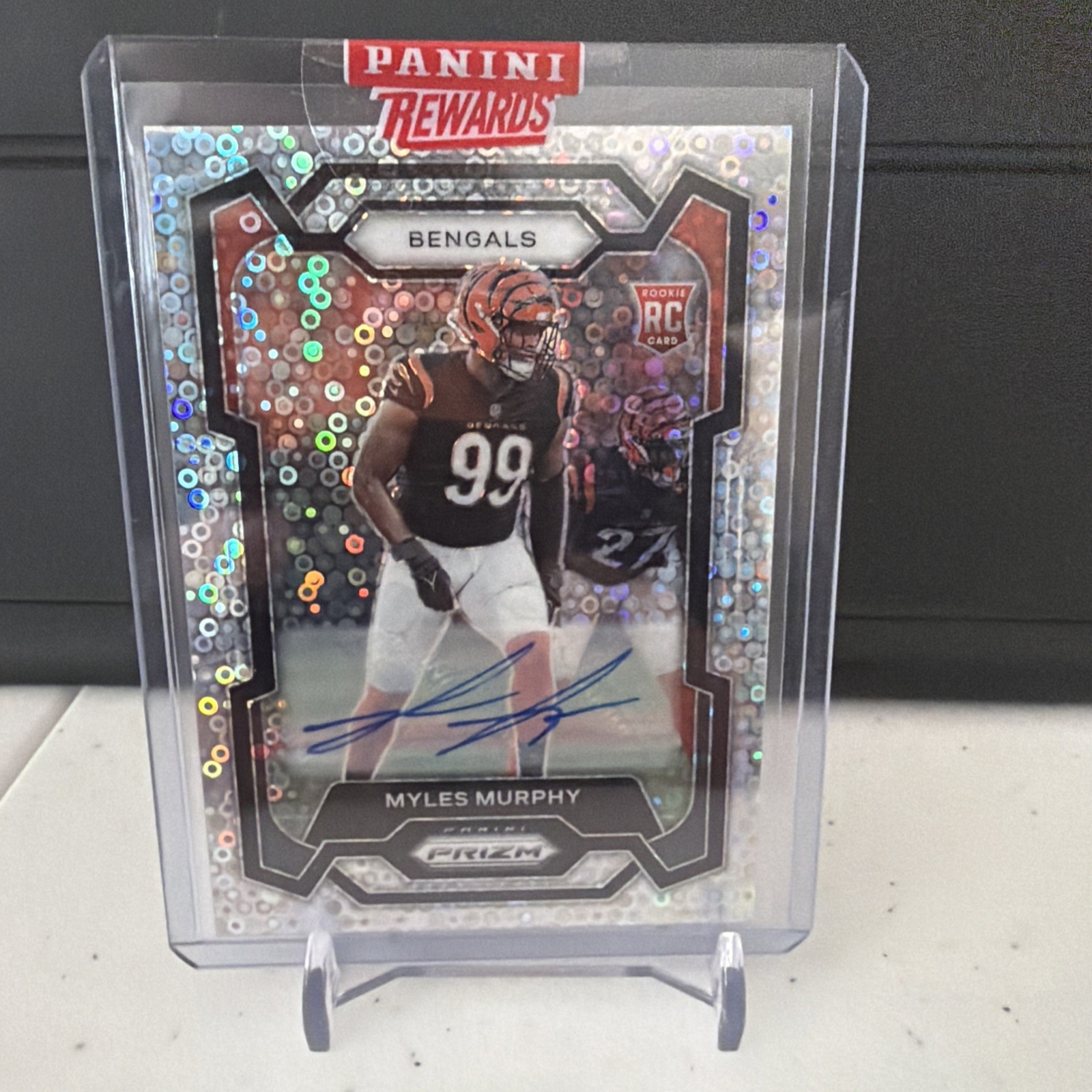 2023 Panini Prizm Rookie Myles Murphy Auto Silver Disco Prizm #320