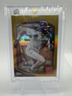 2025 Topps James Wood #1 Flagship Collection Gold Foil #/50 Washington Nationals