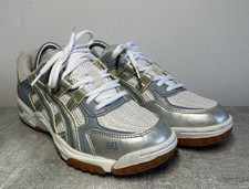 ASICS GEL Damen Sneaker EU 38 US 7 Silber/Bla...