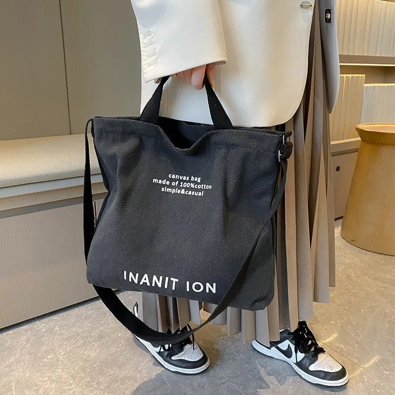 Japanese Canvas Messenger Bag Men Women Large Capacity Trend