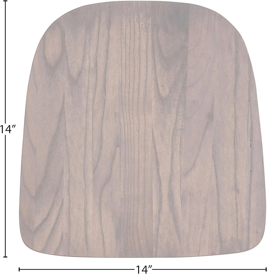 Wood Seats Rustic Walnut for Colorful Metal Barstools (4-Pack) - Image 2 of 3