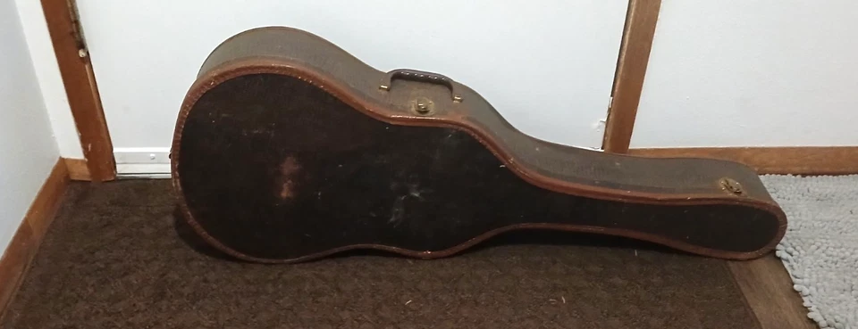 Guitarra Tenor Harmony Sovereign de Colección Tapa Sólida Proyecto H-1201 TG con Estuche de Periodo Foto 3 de 4