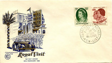 1963 Royal Visit - WCS FDC Double line of text