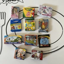 ZURU Mini Brands Toy Toys Gently Used Lot of 11 Crayola Razor Avatar Frisbee