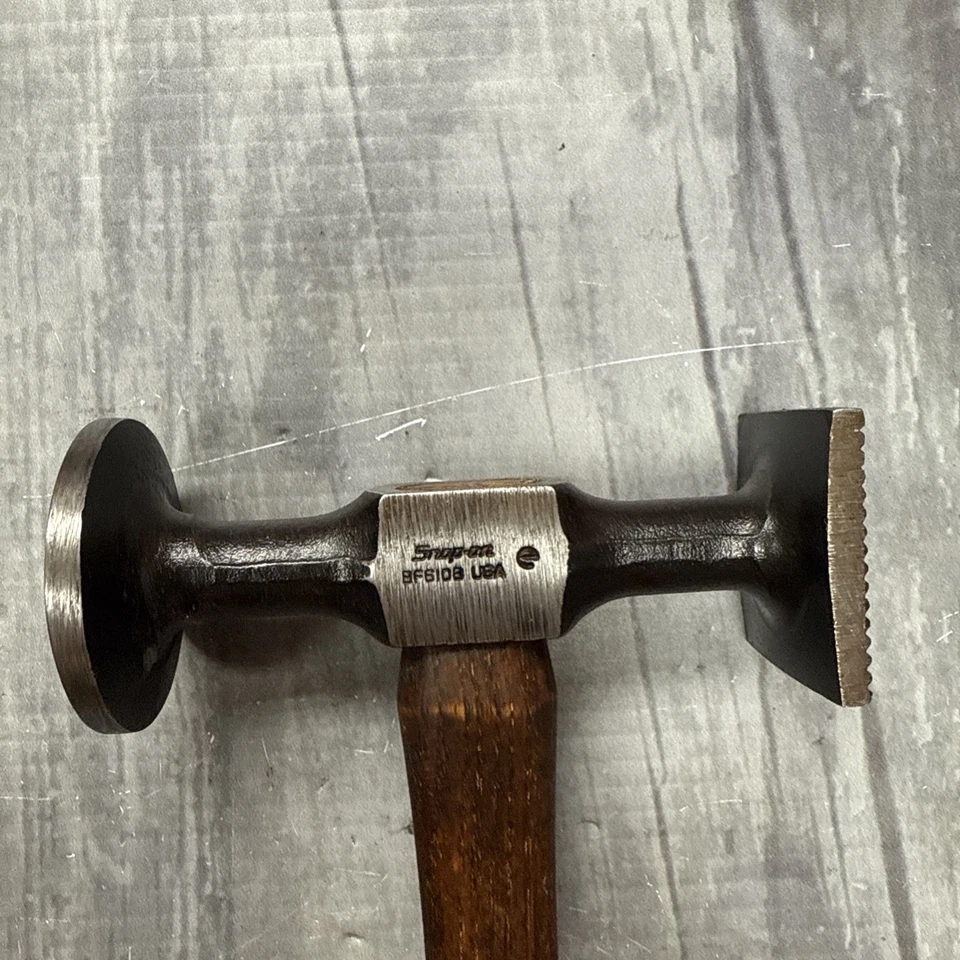 Ferramentas de encaixe vintage martelo encolhedor de corpo automático BF610B cabo de nogueira feito nos EUA - Imagem 2 de 4