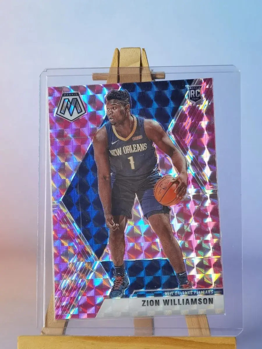 2019-20 Mosaic Pink Camo #209 Zion Williamson Pelicans RC Rookie-10.5