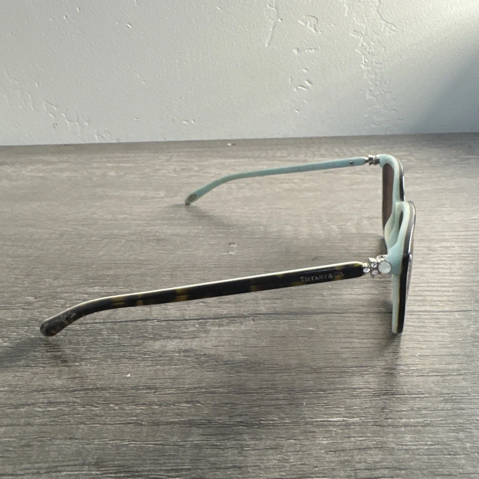 TIFFANY & Co. Sunglasses TF4105-H-B 8134/3B Tortoise Blue FRAMES ONLY 55-17-140 - Image 2 of 4