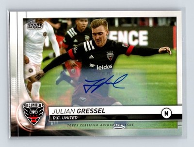Julian Gressel 2020 Topps MLS #85 Autographs Auto