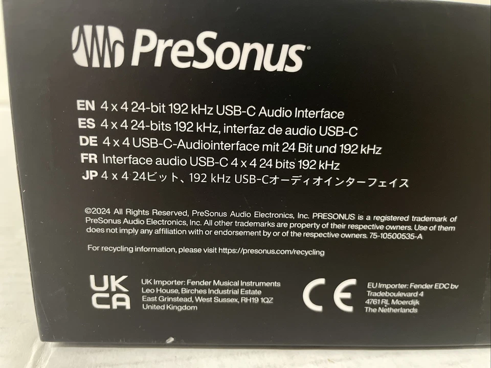 NEW PRESONUS Quantum ES 4 USB-C Audio Interface 4 x 4 24-bit 192kHz - Image 4 of 4