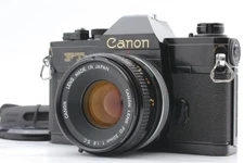 [Near MINT-] Canon FTb QL Black 35mm SLR Camera FD 50mm F1.8 SC Lens From JAPAN