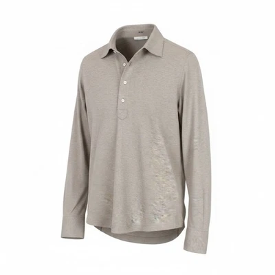 Suitsupply Hommes Chemise~ S Extra Coupe Slim Marron Mélange Smart Casual Polo - Photo 1/4
