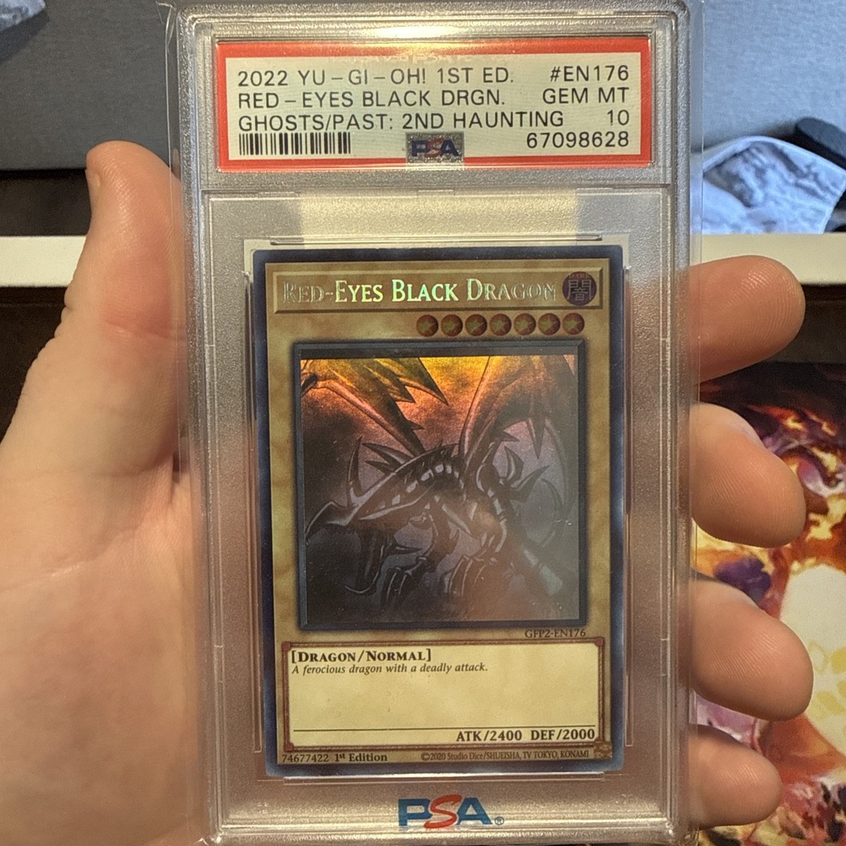 Yu-Gi-Oh 2022 Red-Eyes Black Dragon Ghost Rare GFP2-EN176 FOIL